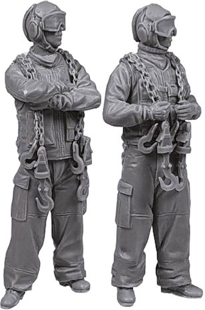 Amazon | ブラックドッグ 1/32 アメリカ 空母デッキクルーセット